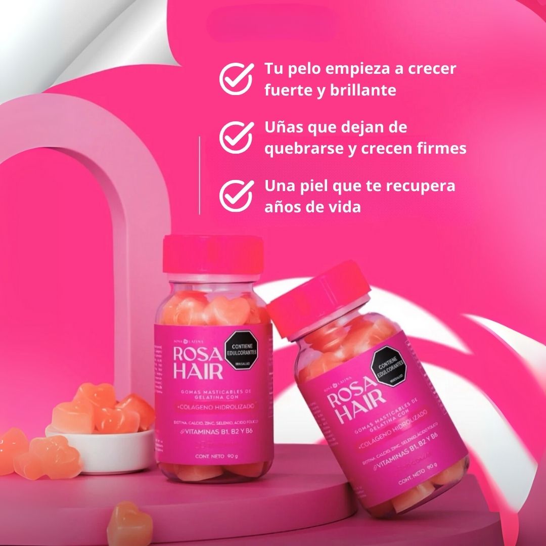 Gomitas Hair | Crecimiento de tu cabello, uñas fuertes y piel saludable