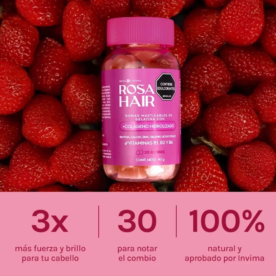 Gomitas Hair | Crecimiento de tu cabello, uñas fuertes y piel saludable