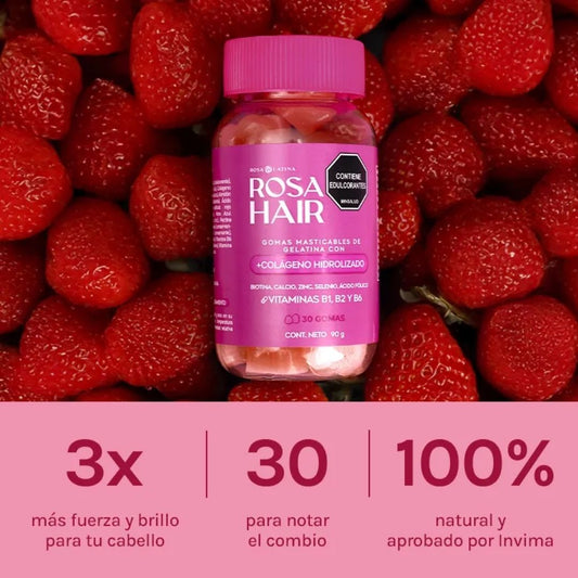 Gomitas Hair | Crecimiento de tu cabello, uñas fuertes y piel saludable