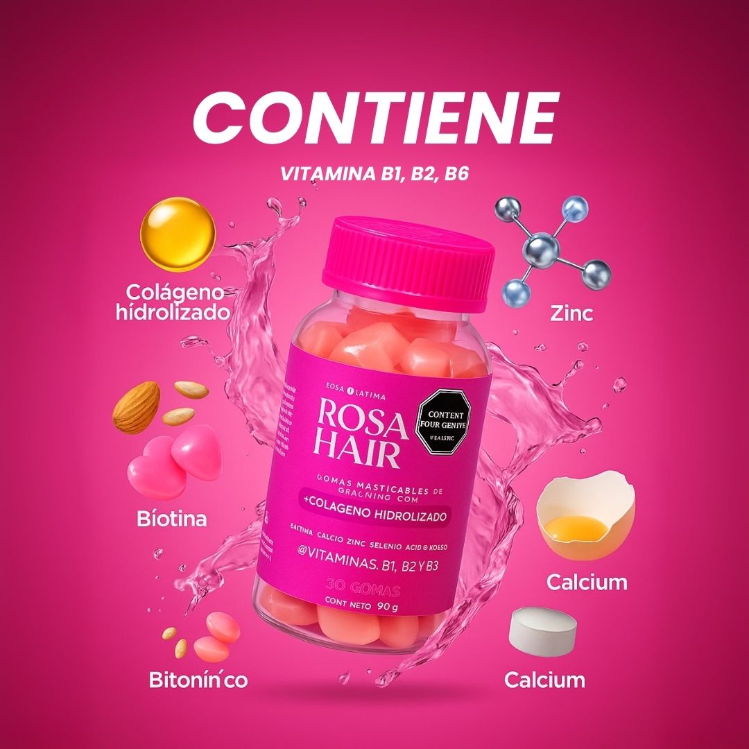 Gomitas Hair | Crecimiento de tu cabello, uñas fuertes y piel saludable